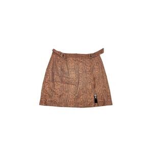 Free People Midnight Magic Snake Print Mini Skirt